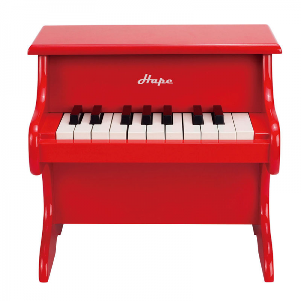 Piano Rojo en Madera