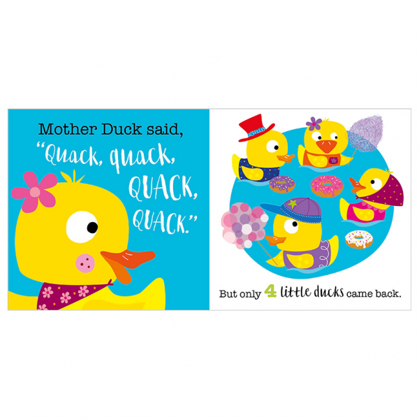 Libro de Felpa Cinco Pequeños Patos