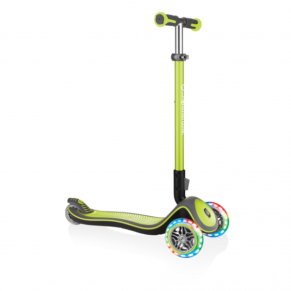 Patineta Elite Deluxe Verde - Llantas Luces LED