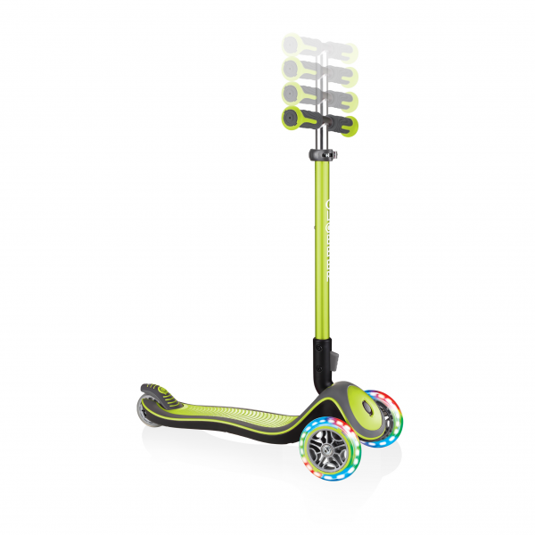 Patineta Elite Deluxe Verde - Llantas Luces LED