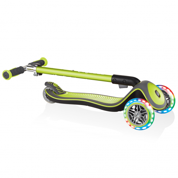 Patineta Elite Deluxe Verde - Llantas Luces LED