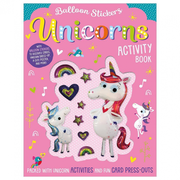 Libro Actividades y Stickers Unicornios