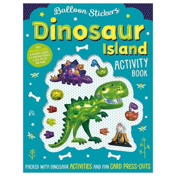 Libro de Actividades y Stickers  Dinosaurios