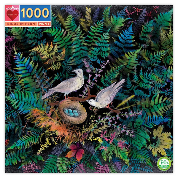 Rompecabezas 1000 piezas Pájaros en su Nido