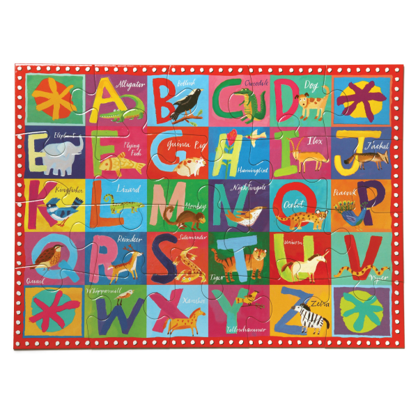 Rompecabezas 20 Piezas Animales y Alfabeto