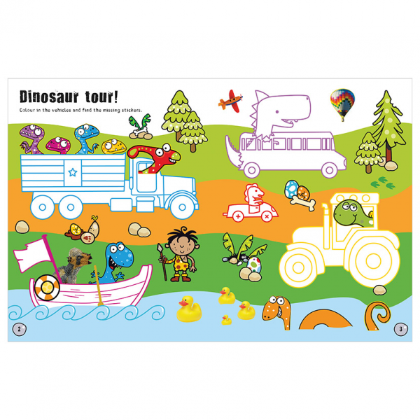 Libro Stickers Dinosaurios
