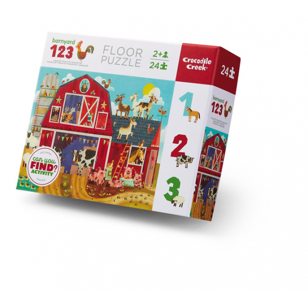 Rompecabezas 24 Piezas Aprende a contar en la Granja