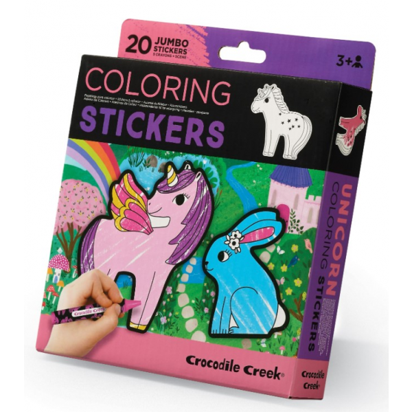 .Colorea tus Stickers Unicornio