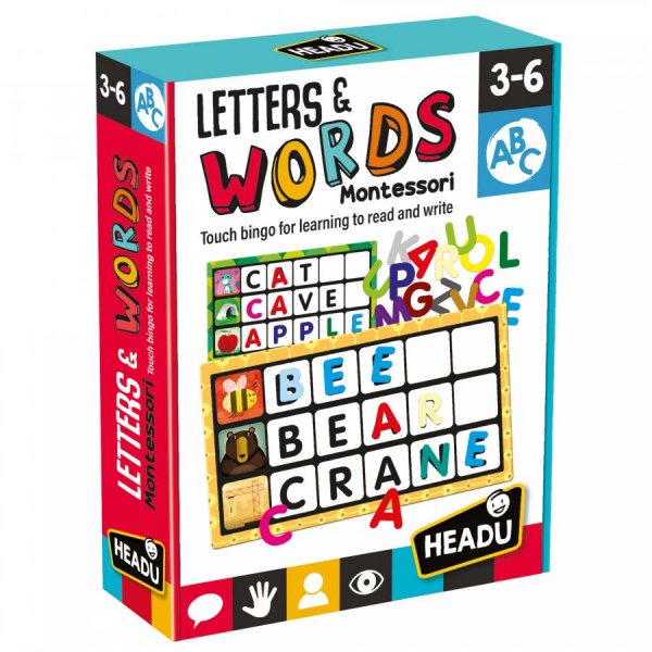 Bingo Montessori Letras y Palabras