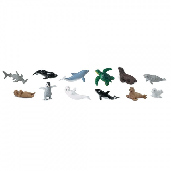 Tubo Safari Animales Bebé Mar