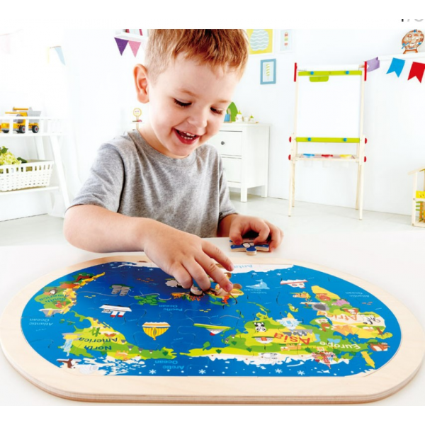 Rompecabezas 36 Piezas Madera El Mundo