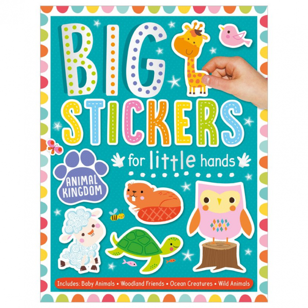 Libro de Stickers grandes Animal Kingdom para Manitas