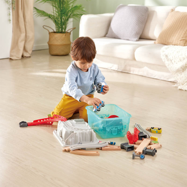 Un Viaje en Tren por la Ciudad - Juego de Cubos