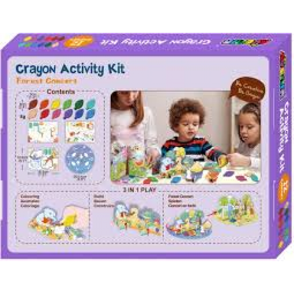 Kit De Actividades Con Crayones-Concierto Del Bosque