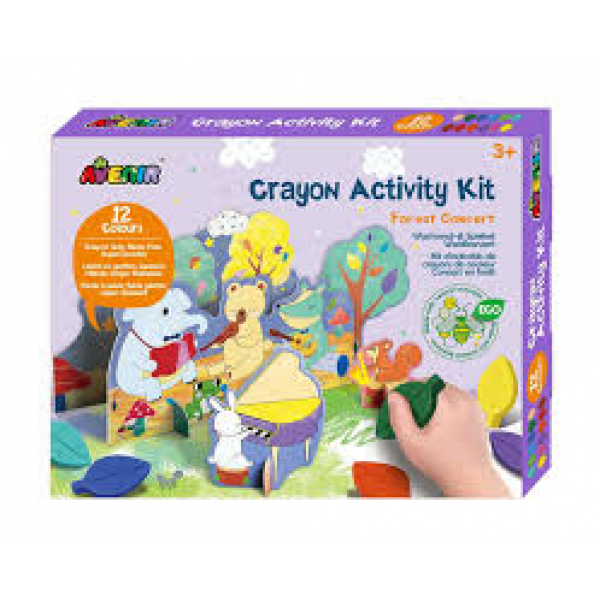 Kit De Actividades Con Crayones-Concierto Del Bosque