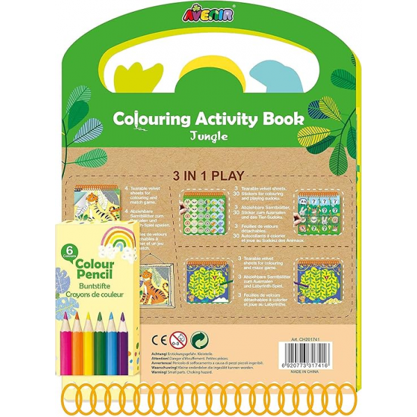 Libro De Actividades Para Colorear- Selva