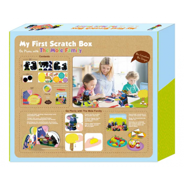 Mi Primer Caja De Scratch-  Ir de Picnic Con La Familia Topo