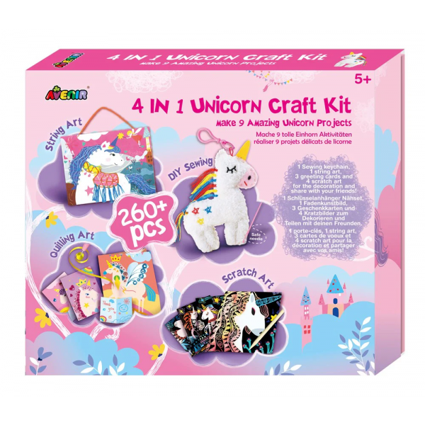 Kit De Manualidades De Unicornio 4 En 1