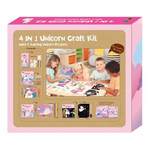 Kit De Manualidades De Unicornio 4 En 1