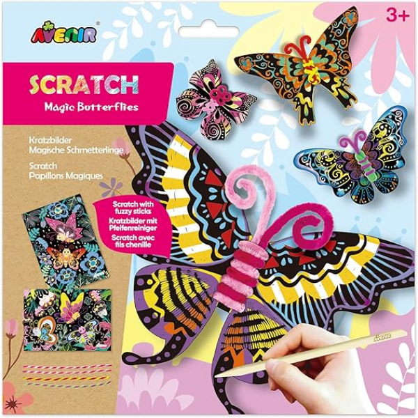 Scratch Mariposas - Decoración Palos Pelosos