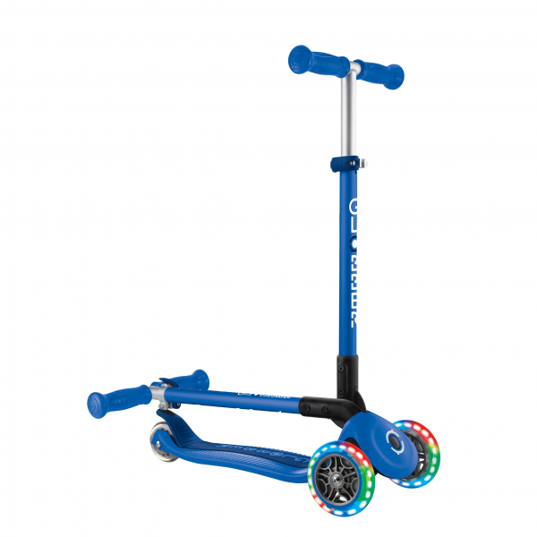 Patineta Plegable PRIMO Azul - LLantas Luces LED