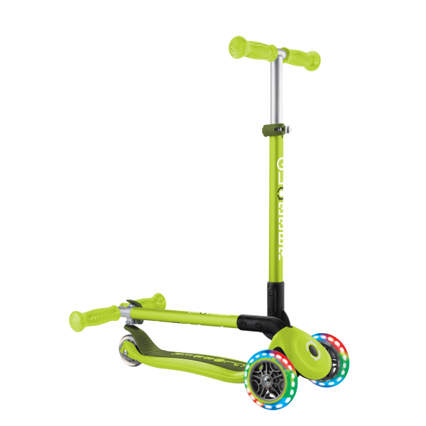 Patineta Plegable PRIMO Verde - LLantas Luces LED