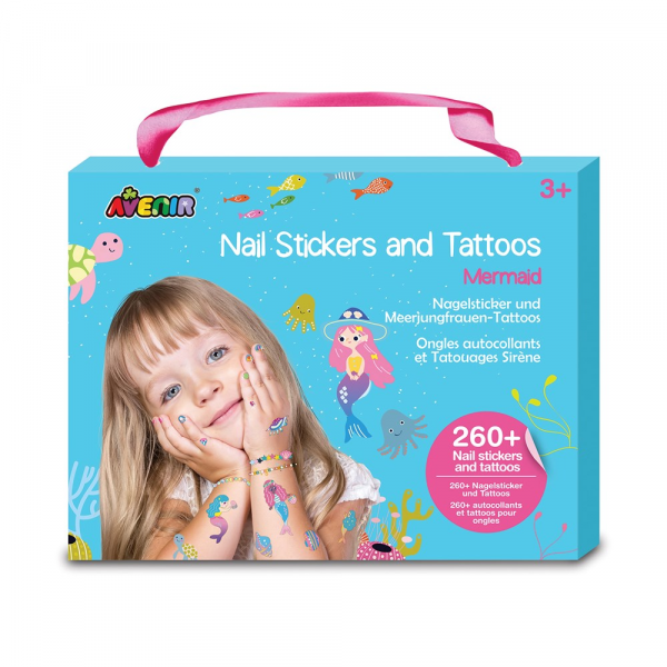 Stickers Uñas y Tatuajes Sirena