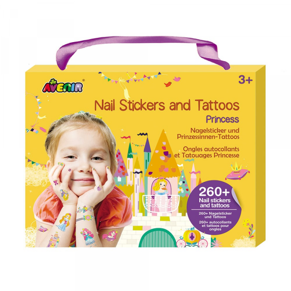 Stickers Uñas y Tatuajes Princesas