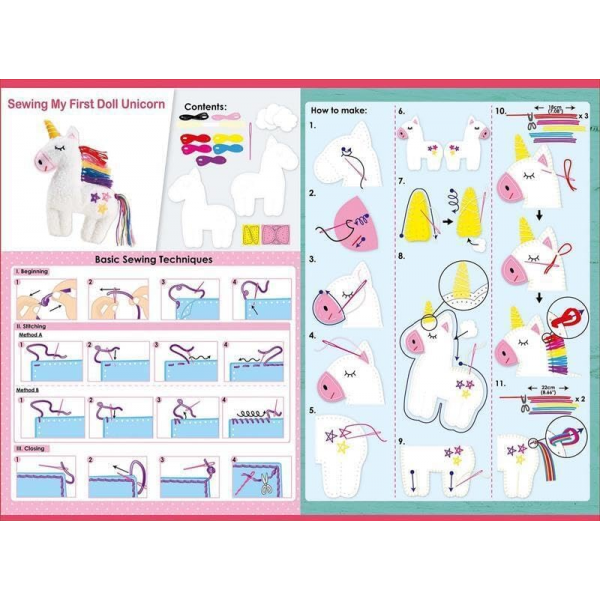 Set Costura - Muñeco Unicornio