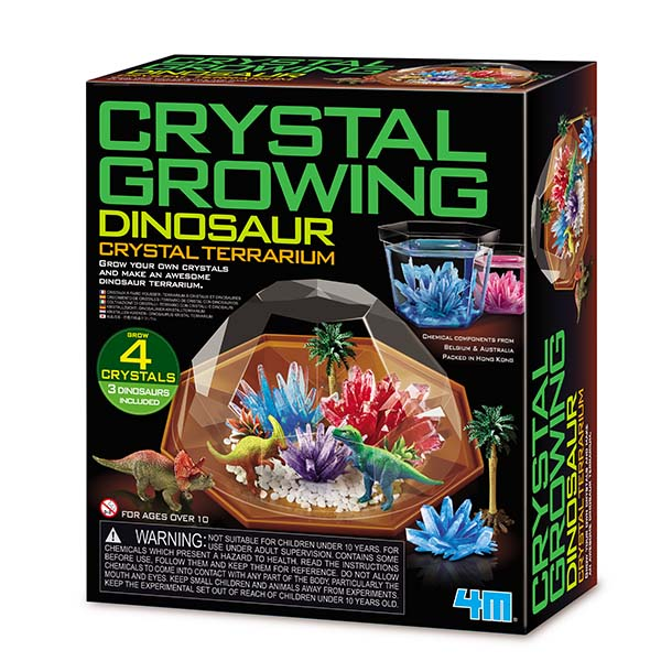 Terrario con Cristales - Dinosaurios