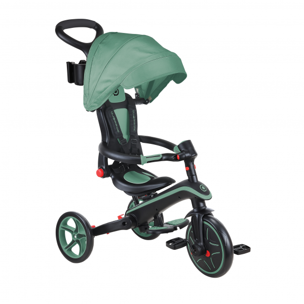 .Triciclo Explorer 4 en 1 Verde Oliva - Plegable