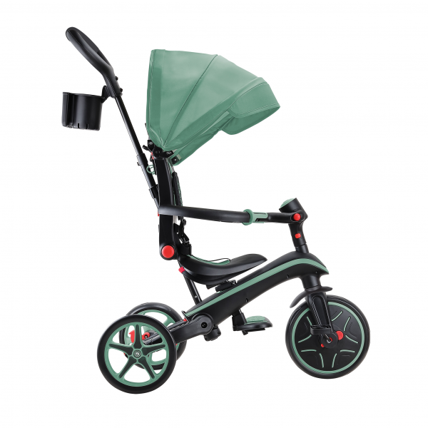 .Triciclo Explorer 4 en 1 Verde Oliva - Plegable