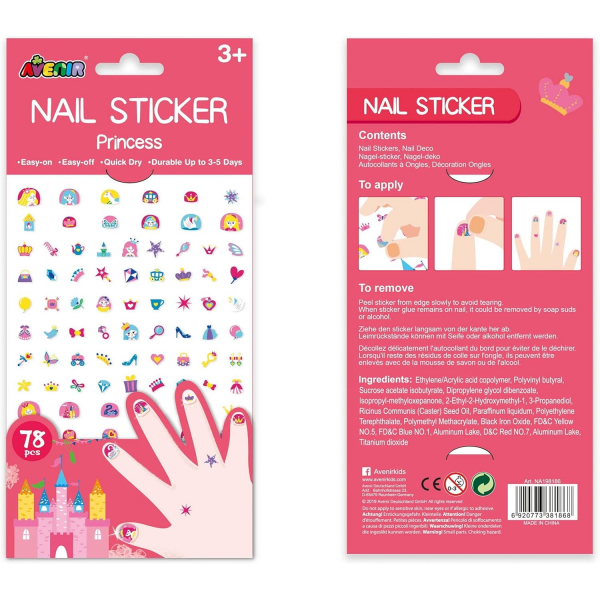 Stickers Uñas Grandes  - Princesas