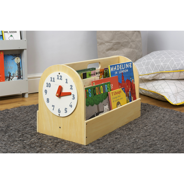 Caja Libros Natural Tidy Books - Reloj