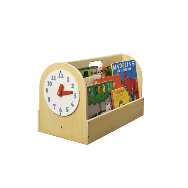 Caja Libros Natural Tidy Books - Reloj