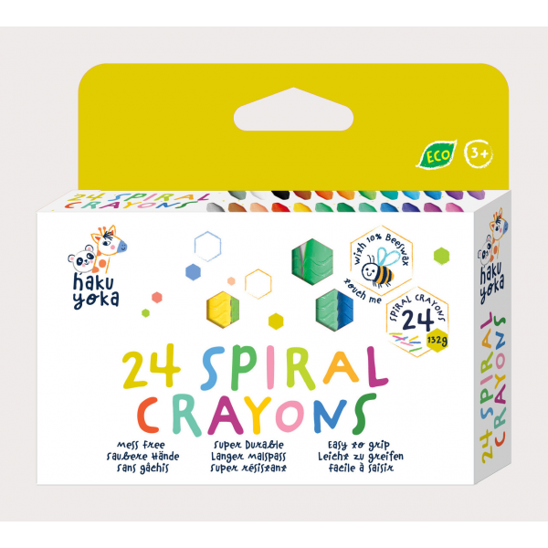 Crayolas Espiral - 24 Unidades