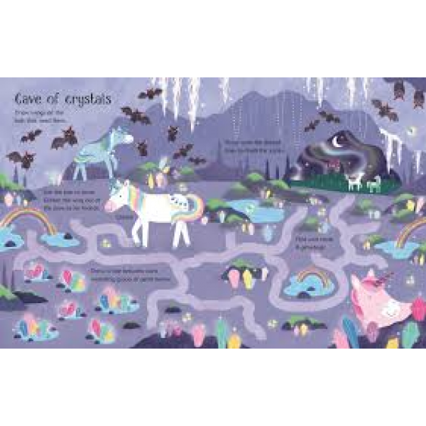 Libro De Actividades De Unicornio Fácil De Limpiar