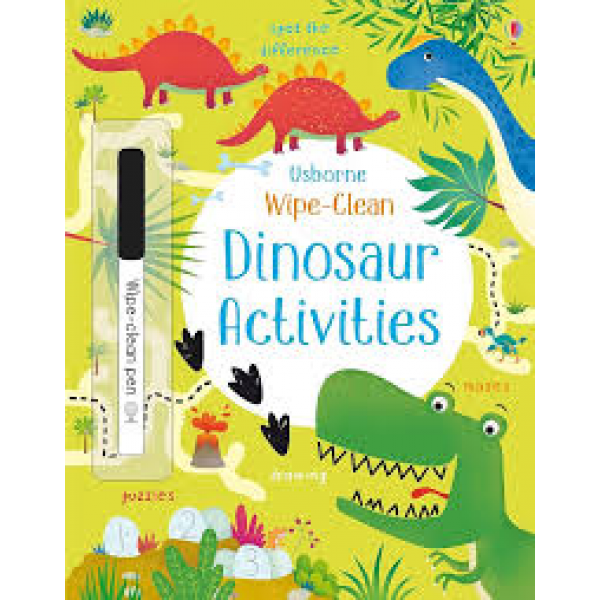 Libro Borrable: Actividades Con Dinosaurios