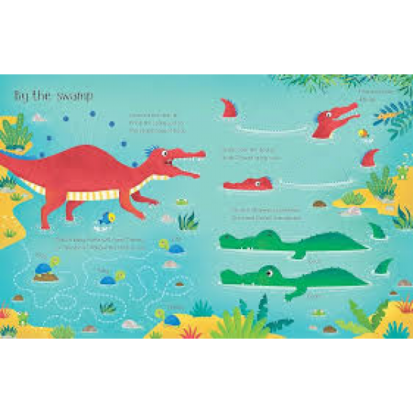Libro Borrable: Actividades Con Dinosaurios