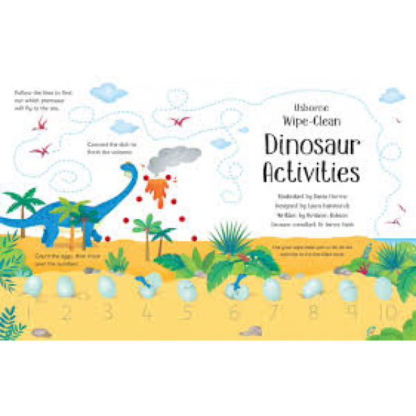 Libro Borrable: Actividades Con Dinosaurios