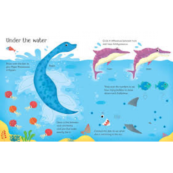 Libro Borrable: Actividades Con Dinosaurios