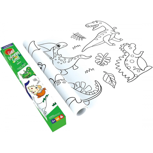 Pergamino Gigante Para Colorear - Dino
