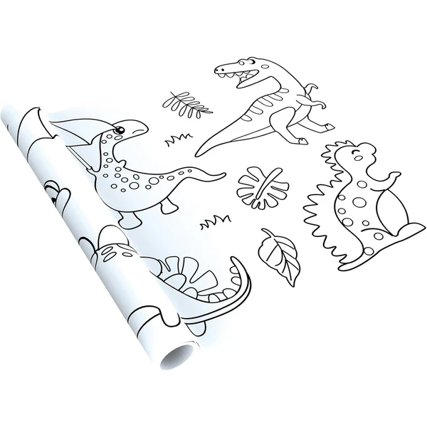 Pergamino Gigante Para Colorear - Dino
