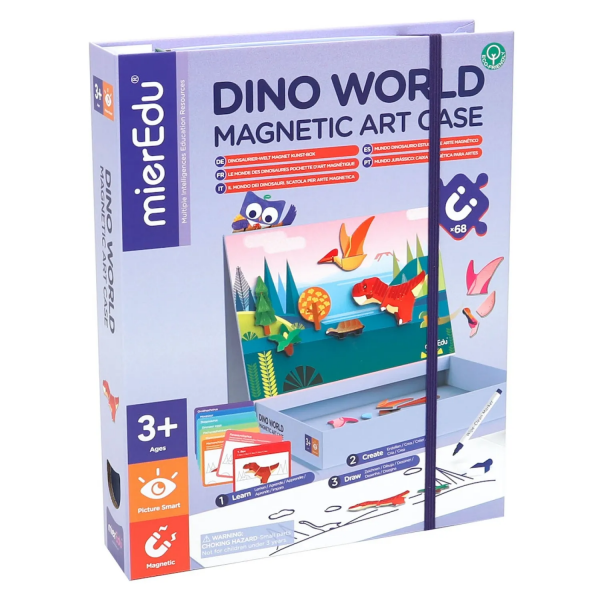 Caja De Arte Magnético - Mundo Dino