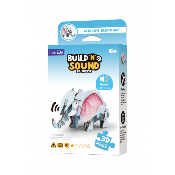 Rompecabeza 3D - Elefante Africano Con Sonido
