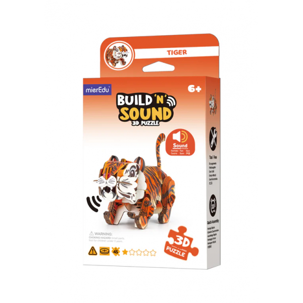 Rompecabezas 3D - Tigre Con Sonido