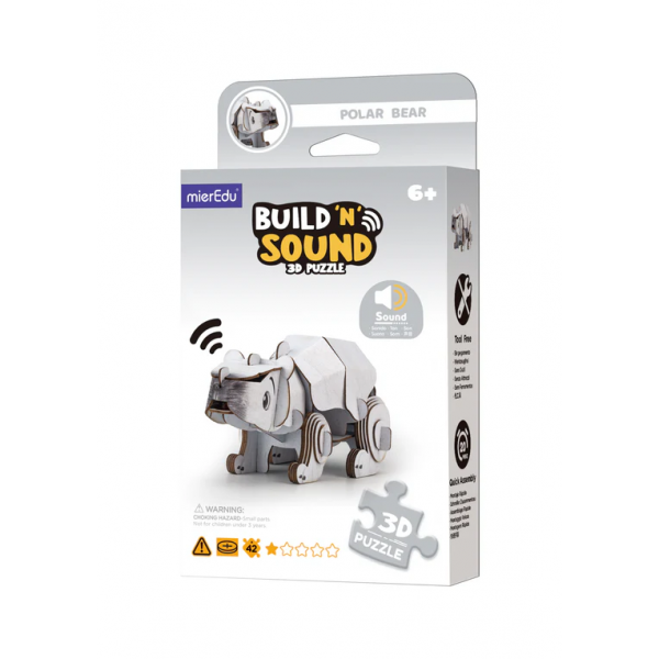 Rompecabezas 3D - Oso Polar Con Sonido