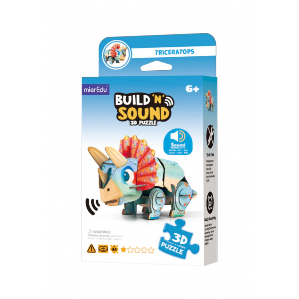 Rompecabezas 3D - Triceratops Con Sonido