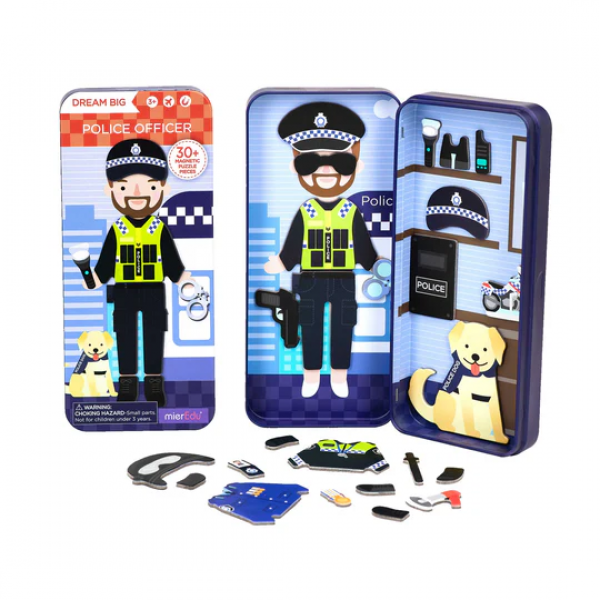 Caja De Rompecabezas Magnética - Oficial De Policía