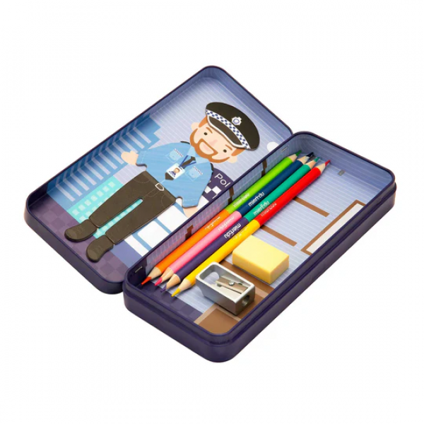 Caja De Rompecabezas Magnética - Oficial De Policía